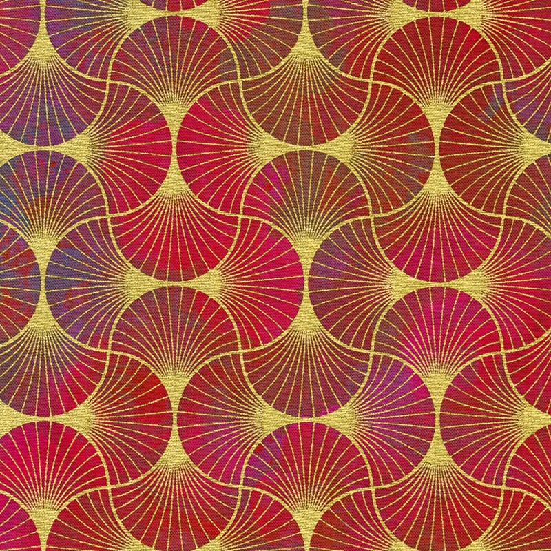 Plátno RKF Golden Vibes - vínová