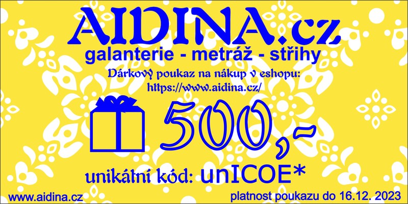 Dárkový poukaz na 500,-