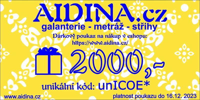 Dárkový poukaz na 2000,-