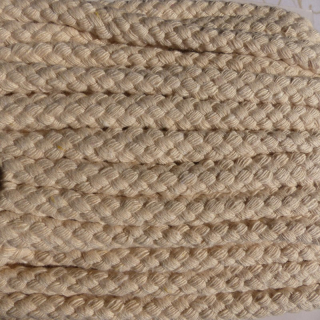 Oděvní bavlněné šňůra 10-12 mm sv. režná